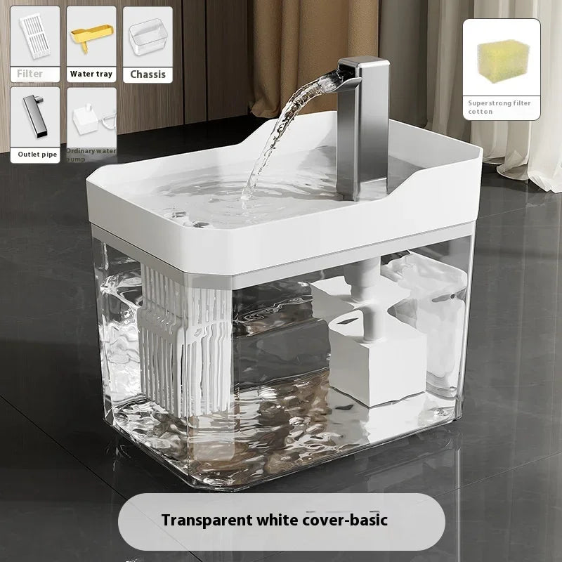 Automatic Pet Feeder and Water Fountain with Large Capacity Food Storage for Dogs and Cats