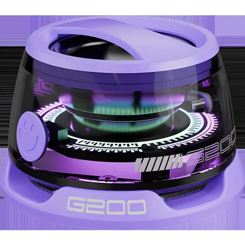 HECATE G200 Portable Bluetooth Speaker with RGB Lighting, Magnetic Design, BT5.3 Connectivity, 7-Hour Playback, and Integrated Phone Holder