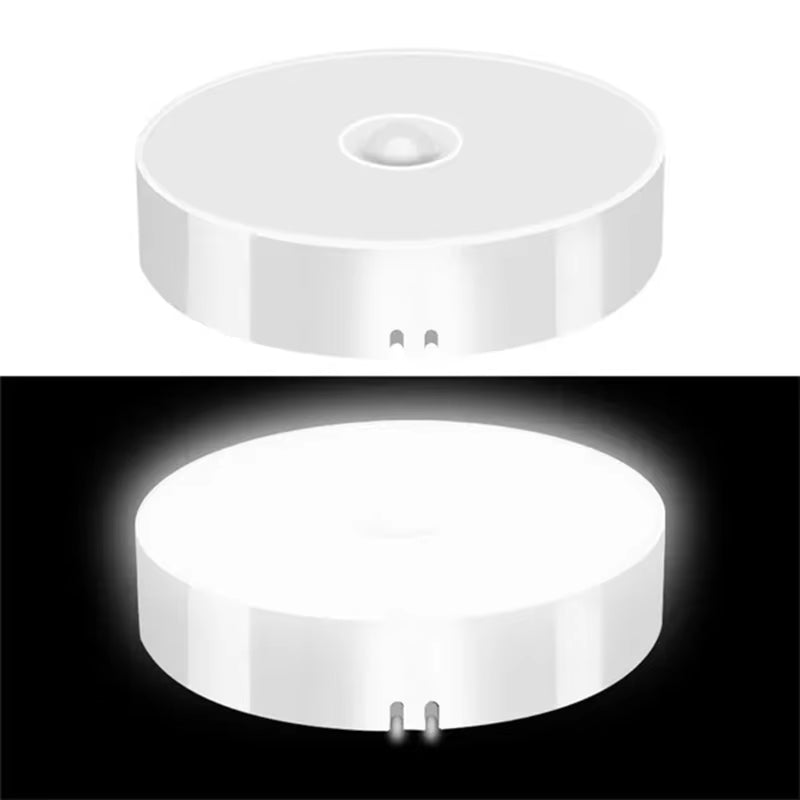 Rechargeable Motion Sensor LED Night Light for Kitchen Cabinets, Wardrobes, and Staircases - Wireless Closet Illumination