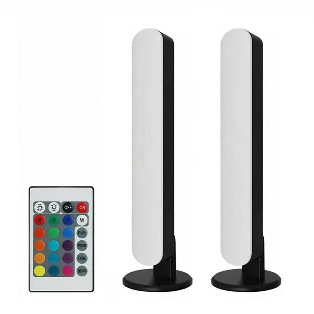 Transform Your Space with the Smart LED Table Lamp - Remote-Controlled RGB Lighting in 16 Colors for Gaming and Decoration