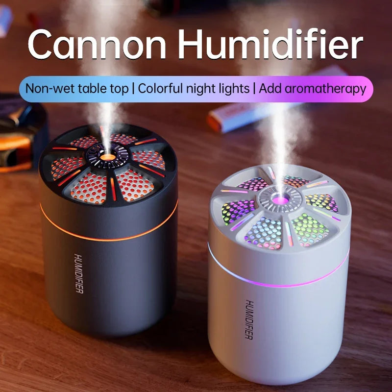 Professional Air Humidifier and Aroma Diffuser 180ML with Colorful LED Lights for Home, Car, and Bedroom Use
