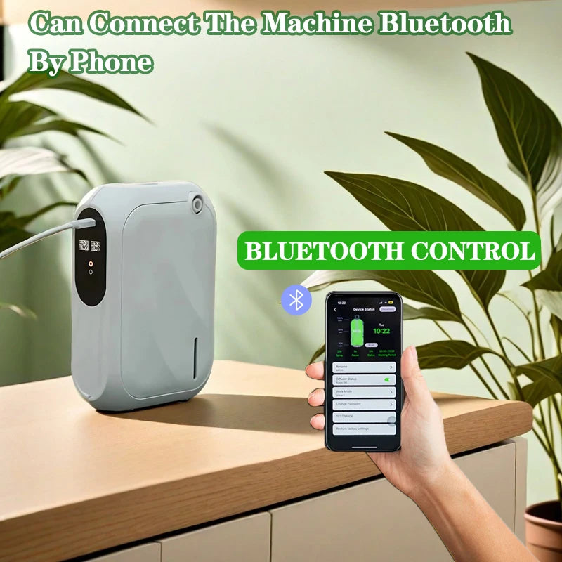 Bluetooth Aroma Diffuser with 200m³ Coverage and App Control for Home Fragrance Distribution