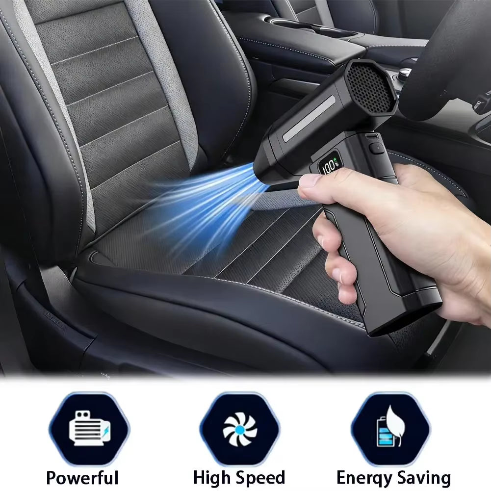 X8 Brushless Turbo Jet Fan Blower - 150,000 RPM High-Power Electric Air Blower and Vacuum Dust Cleaner - Portable Heavy-Duty Fan
