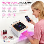 Professional 57-LED Rechargeable UV Nail Drying Light, 180W with Smart Sensor for Manicure Equipment