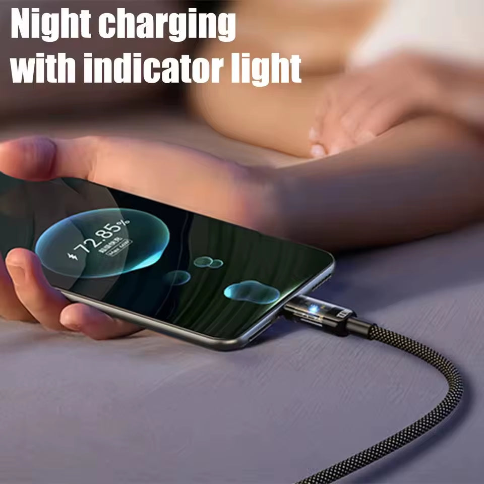 240W Nylon USB Type-C Fast Charging Cable with LED Digital Display for Samsung, Xiaomi, Huawei, and Honor Devices