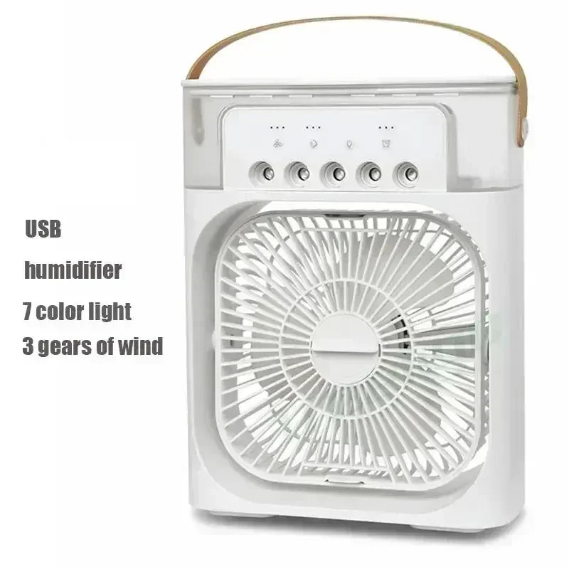 3-in-1 Portable Air Conditioner and Humidifier with LED Night Light for Home and Office Use