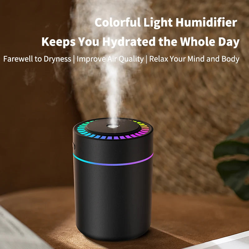 Professional Air Humidifier and Aroma Diffuser 180ML with Colorful LED Lights for Home, Car, and Bedroom Use