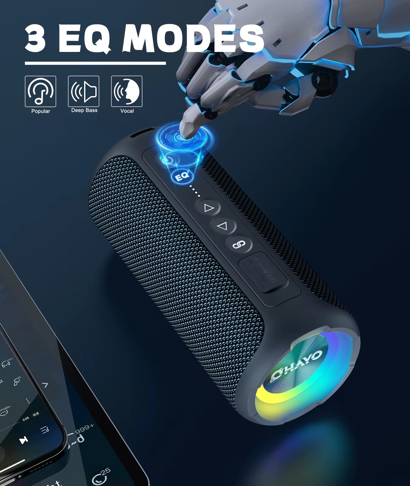 X8 Pro Waterproof Bluetooth Speaker - Portable High-Performance Sound System with Bass Boost, Dual Pairing, and TF/AUX Input