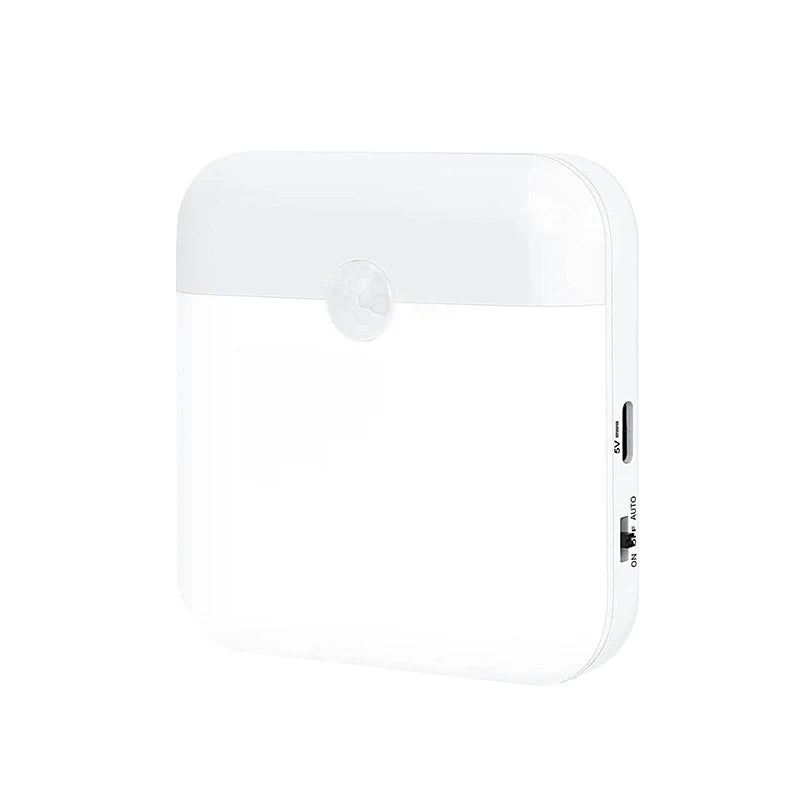 Rechargeable Motion Sensor LED Night Lights - Wireless Wall Lamp for Closets, Stairs, Kitchens, Bedrooms, and Garages