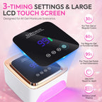 Professional 57-LED Rechargeable UV Nail Drying Light, 180W with Smart Sensor for Manicure Equipment