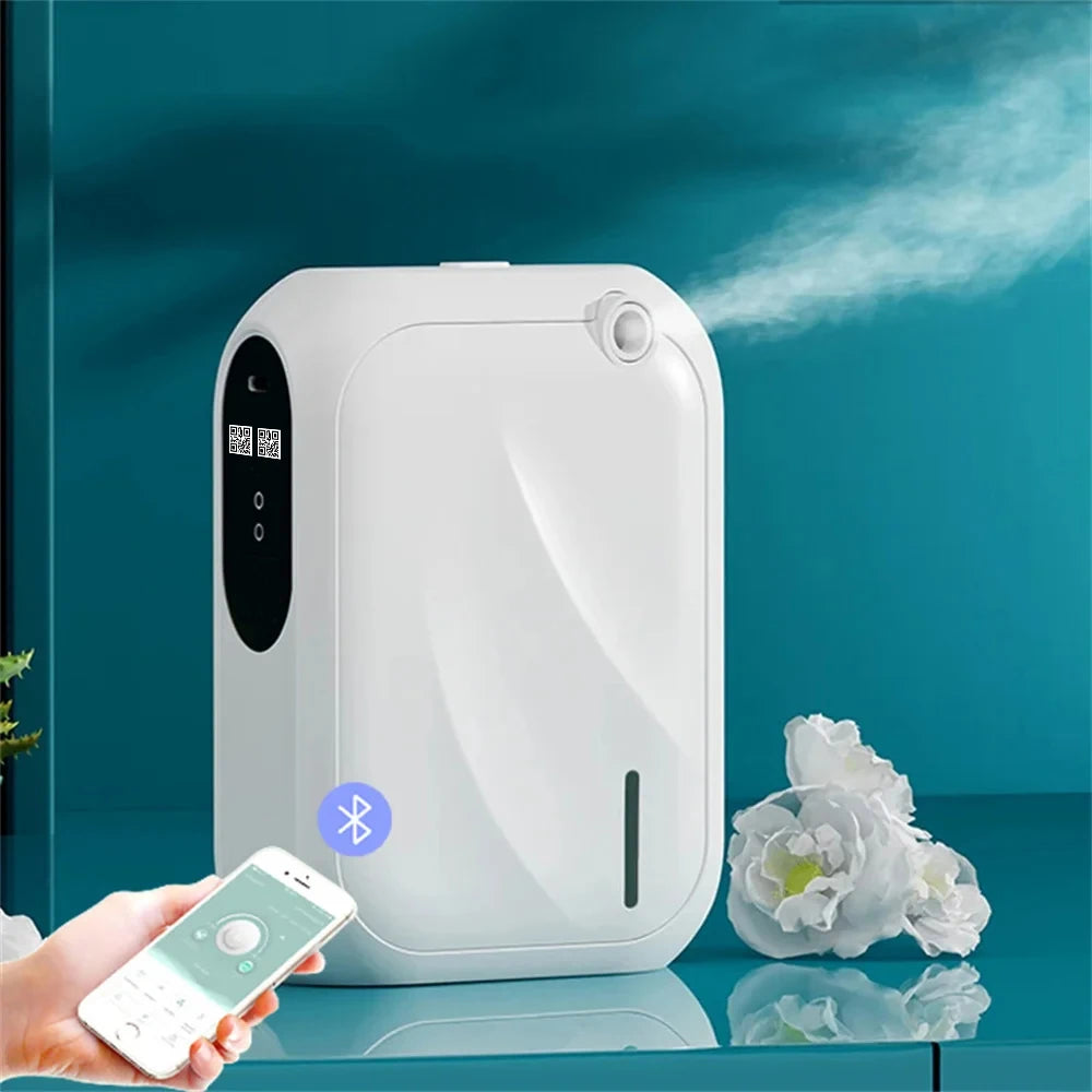 Bluetooth Aroma Diffuser with 200m³ Coverage and App Control for Home Fragrance Distribution