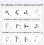 Faucet Extender Water Filter with UV Light and LED Display for Kitchen Anti-Scaling and Sterilization