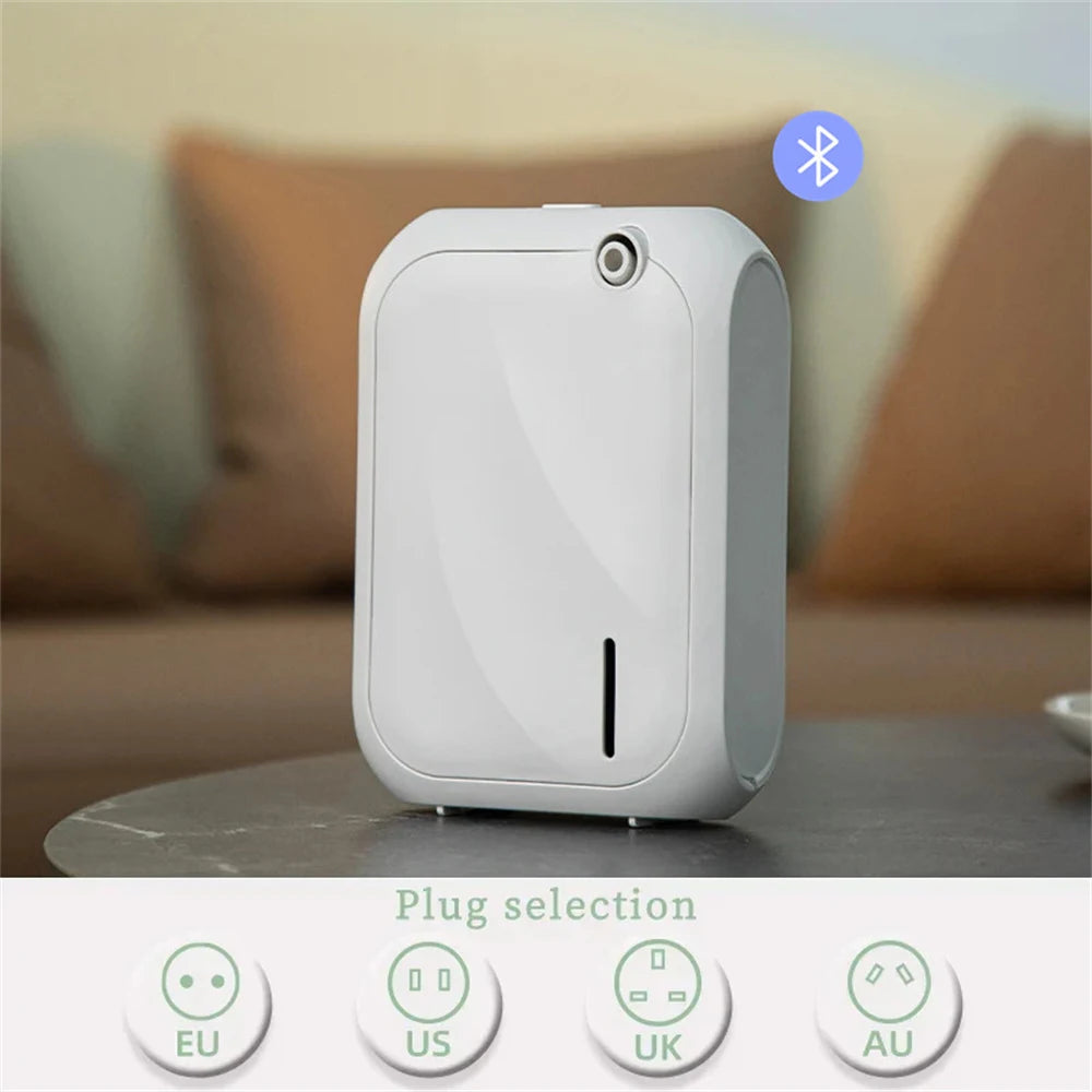 Bluetooth Aroma Diffuser with 200m³ Coverage and App Control for Home Fragrance Distribution