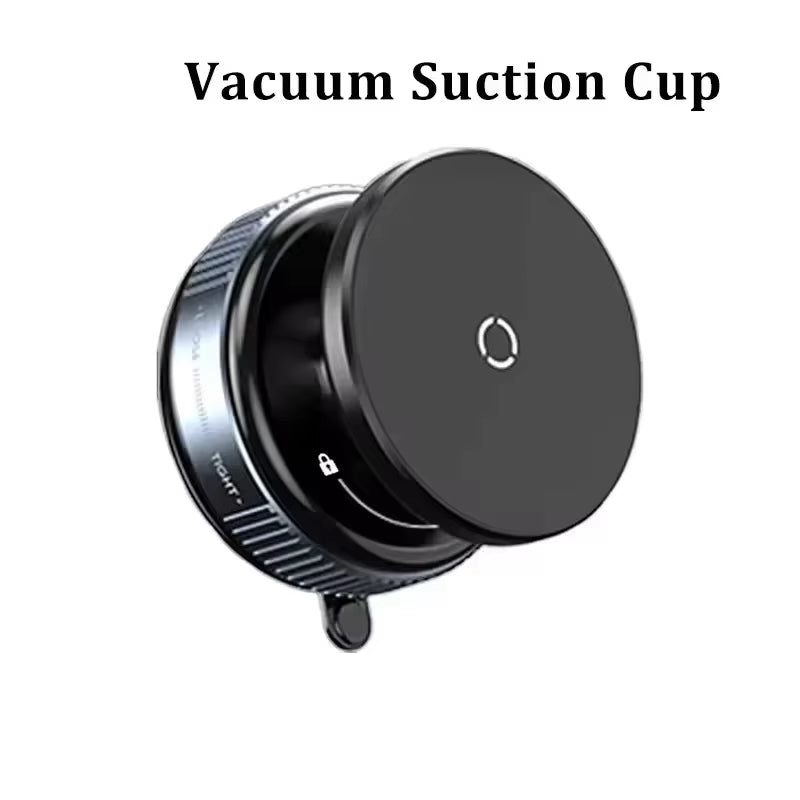 Premium Magnetic Car Phone Holder with Foldable MagSafe Design - 360° Adjustable Vacuum Mount for Versatile Use in Car, Desk, and Bathroom