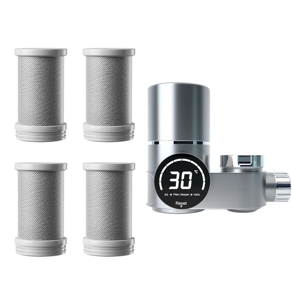 Faucet Extender Water Filter with UV Light and LED Display for Kitchen Anti-Scaling and Sterilization