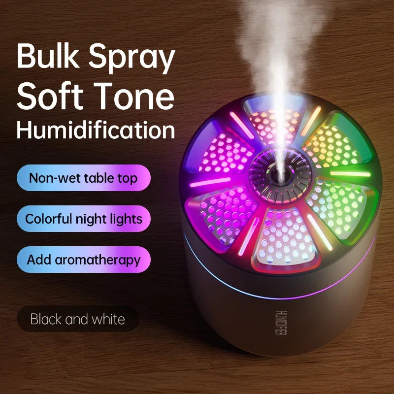 Professional Air Humidifier and Aroma Diffuser 180ML with Colorful LED Lights for Home, Car, and Bedroom Use