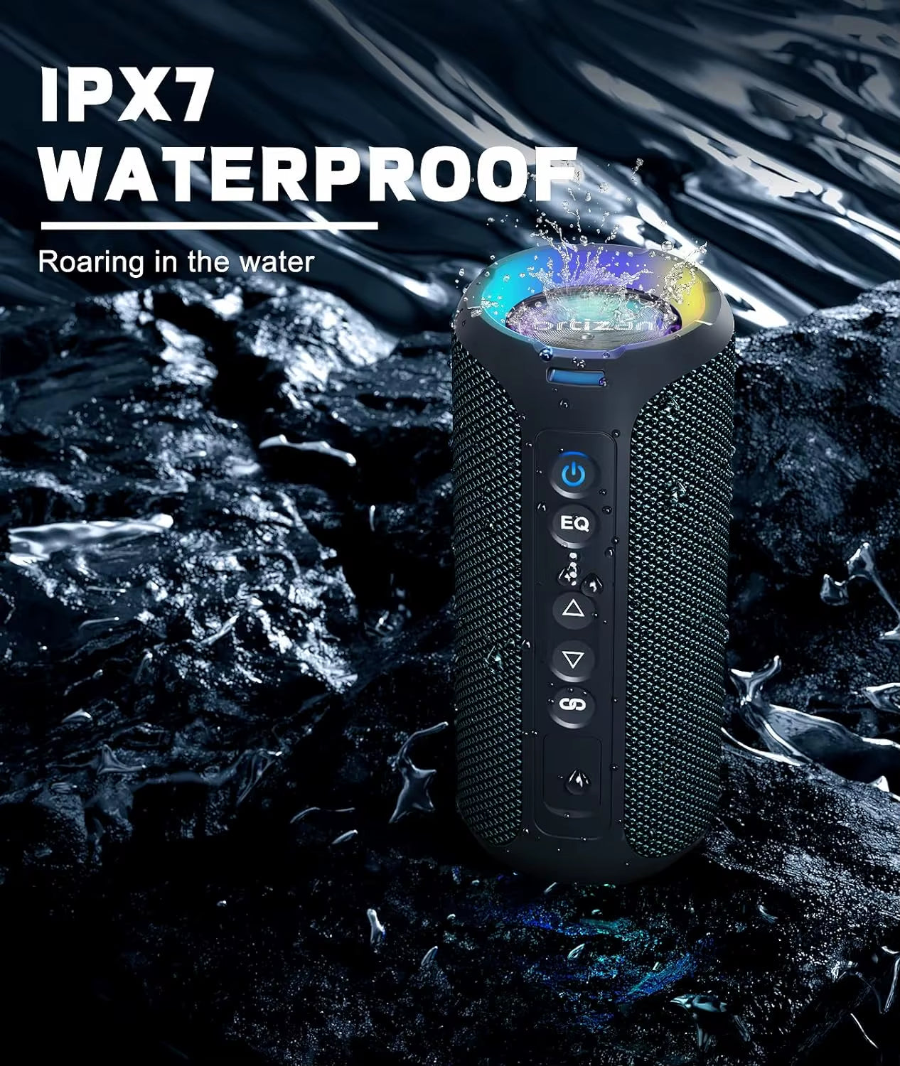 X8 Pro Waterproof Bluetooth Speaker - Portable High-Performance Sound System with Bass Boost, Dual Pairing, and TF/AUX Input