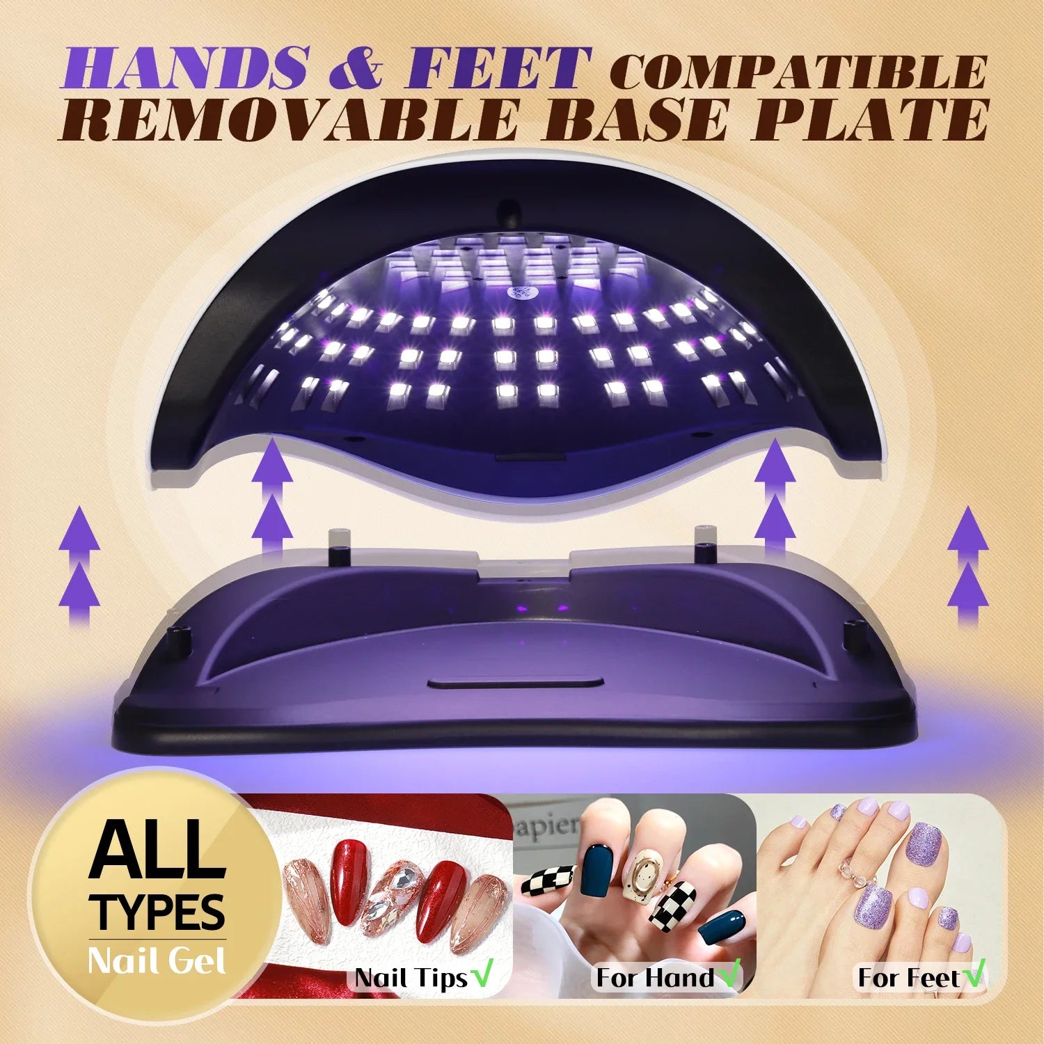Elevate Your Nail Game with the SUN X25MAX 81LED UV Nail Lamp - The Ultimate Quick-Dry Solution for Gel Polishes in Salons and at Home