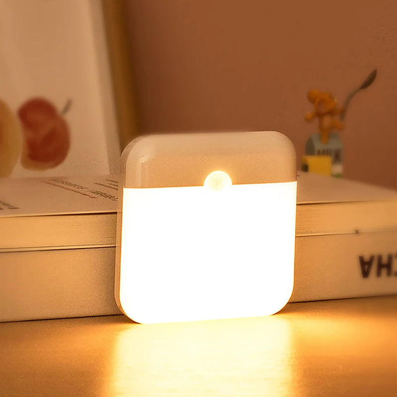 Rechargeable Motion Sensor LED Night Lights - Wireless Wall Lamp for Closets, Stairs, Kitchens, Bedrooms, and Garages
