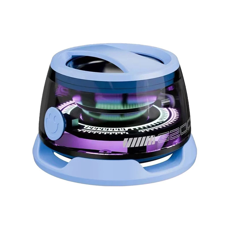 HECATE G200 Portable Bluetooth Speaker with RGB Lighting, Magnetic Design, BT5.3 Connectivity, 7-Hour Playback, and Integrated Phone Holder