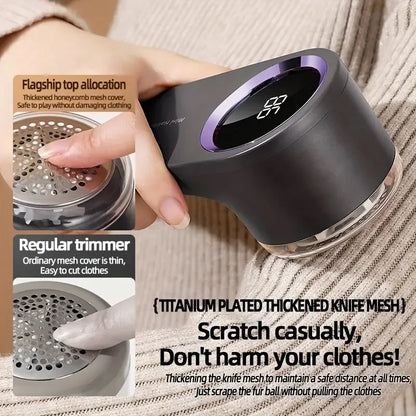 Revitalize Your Wardrobe with the USB Rechargeable Fabric Shaver - Portable Lint Remover for Clothing & Upholstery