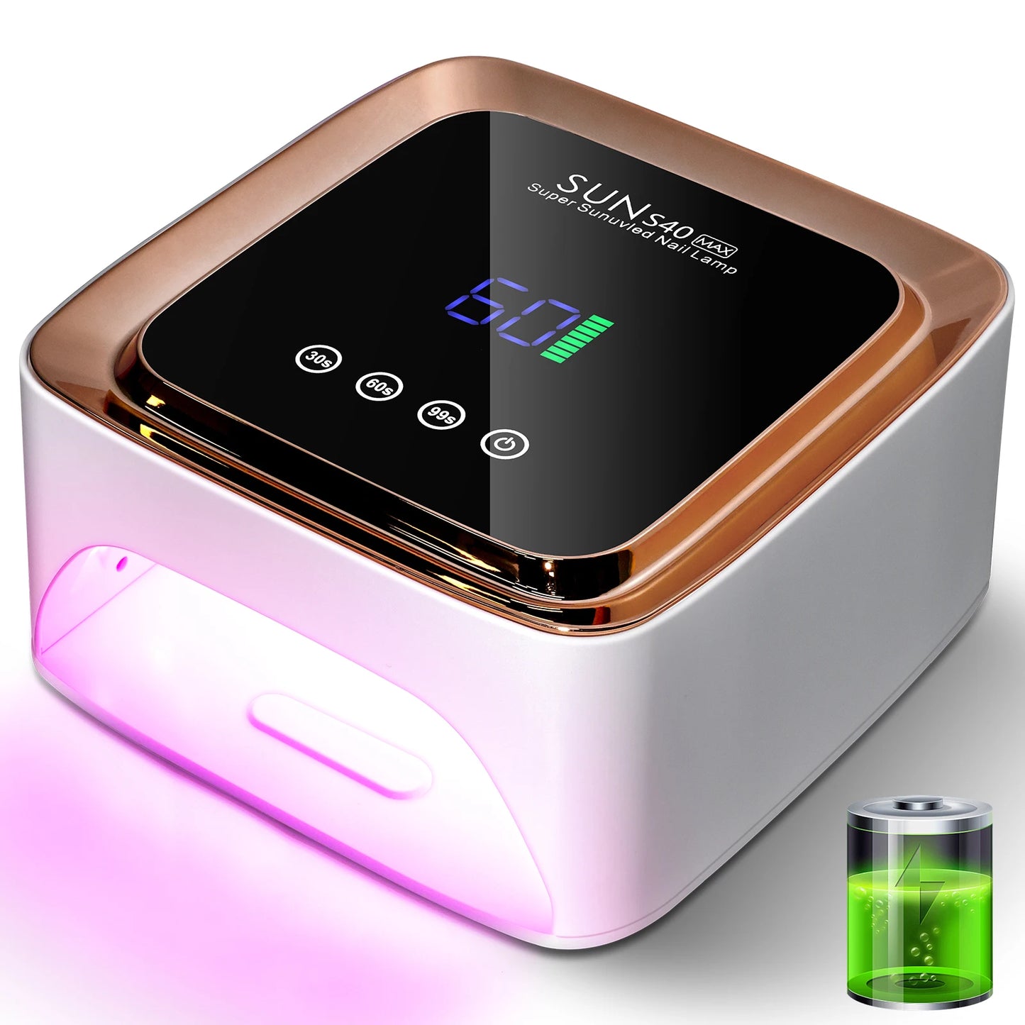 Experience Professional Nail Care Anywhere with Our Advanced Rechargeable UV LED Nail Lamp – 57 Beads for Quick Gel Curing!