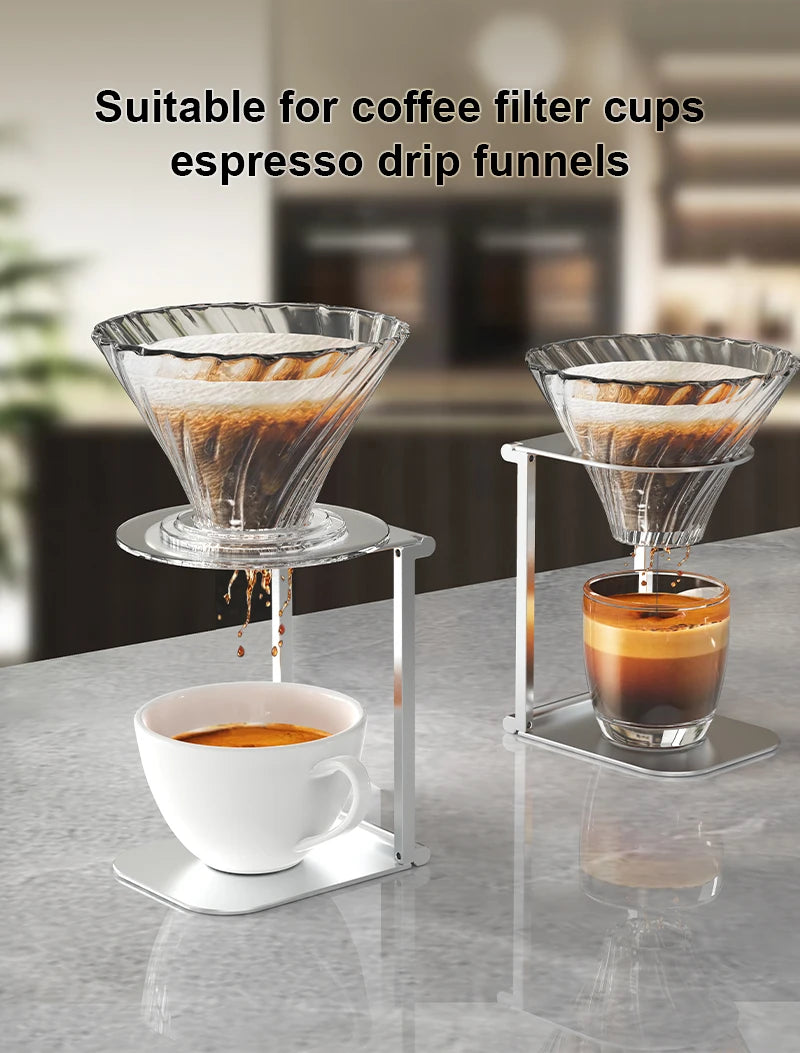 Elevate Your Coffee Experience with the Foldable Aluminum Alloy Drip Holder for Portable Espresso Machines