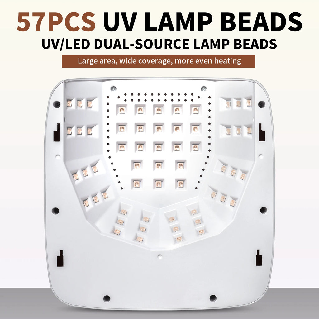 Experience Professional Nail Care Anywhere with Our Advanced Rechargeable UV LED Nail Lamp – 57 Beads for Quick Gel Curing!