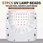 Experience Professional Nail Care Anywhere with Our Advanced Rechargeable UV LED Nail Lamp – 57 Beads for Quick Gel Curing!