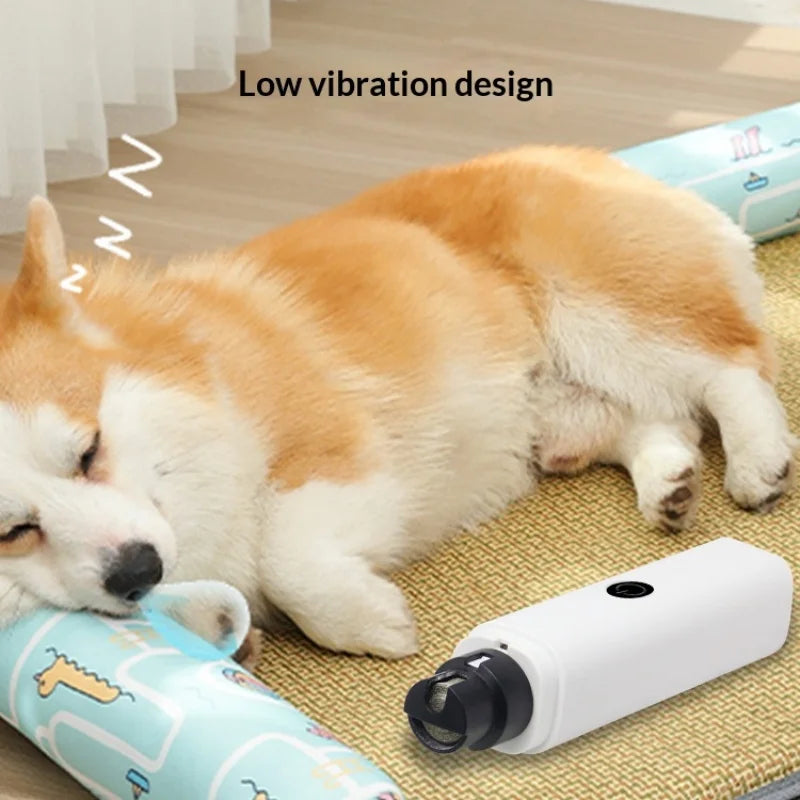Transform Your Pet's Grooming Routine with the Professional Electric Nail Grinder - Quiet, Safe, and Rechargeable Claw Trimmer for Dogs and Cats!