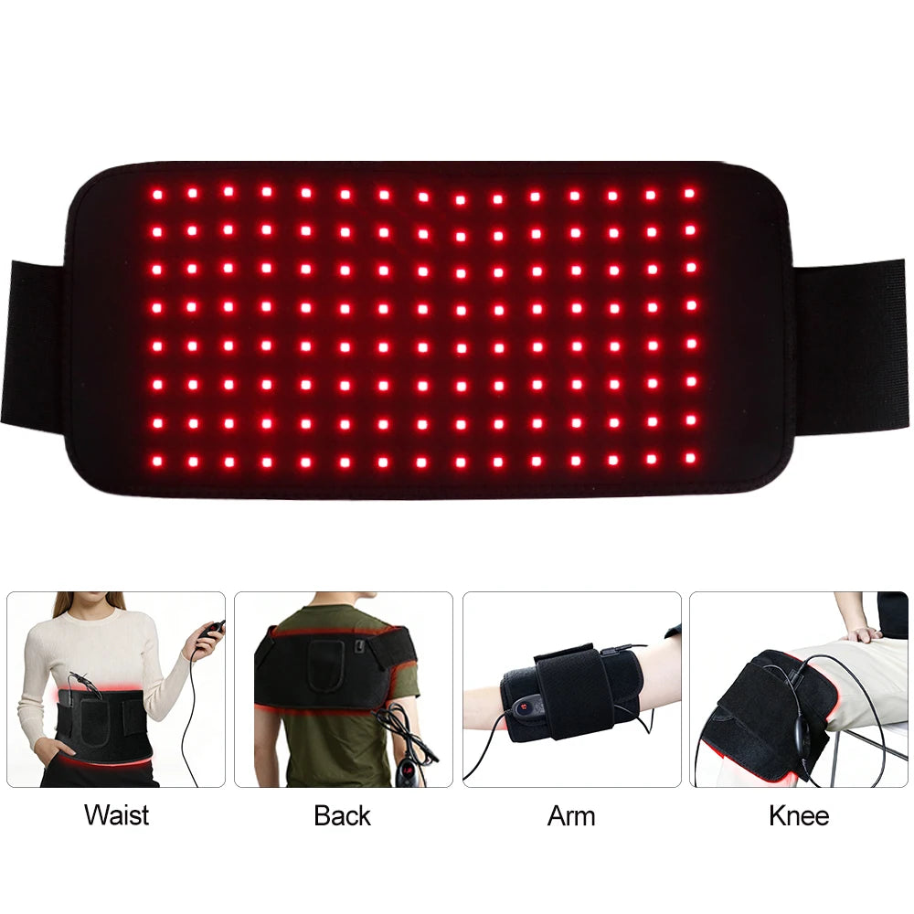 Revolutionary 120 LED Red Light Therapy Belt for Ultimate Back Pain Relief - Experience Soothing Joint and Muscle Recovery at Home