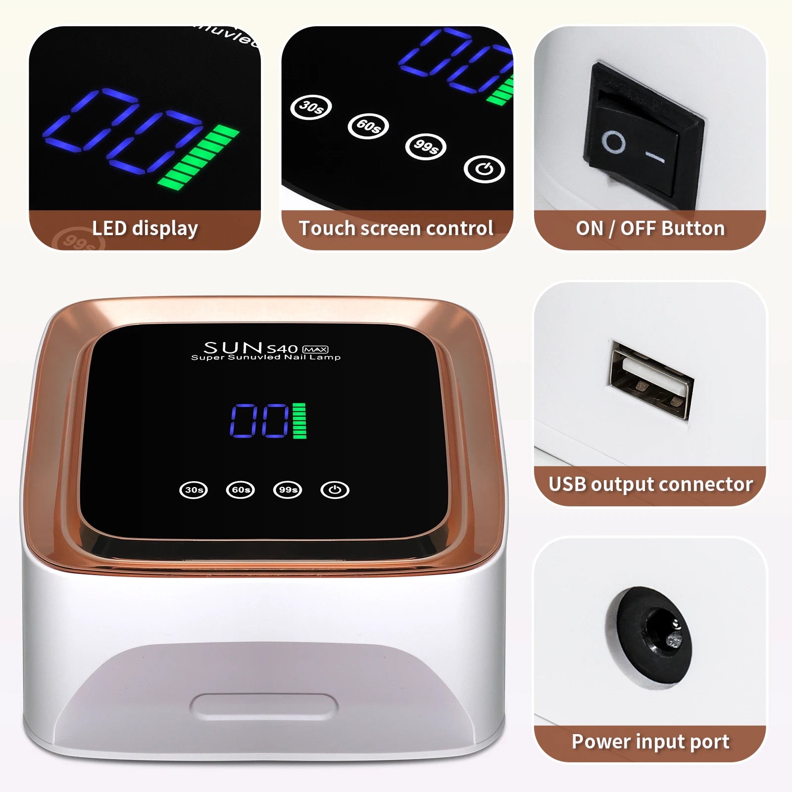 Experience Professional Nail Care Anywhere with Our Advanced Rechargeable UV LED Nail Lamp – 57 Beads for Quick Gel Curing!