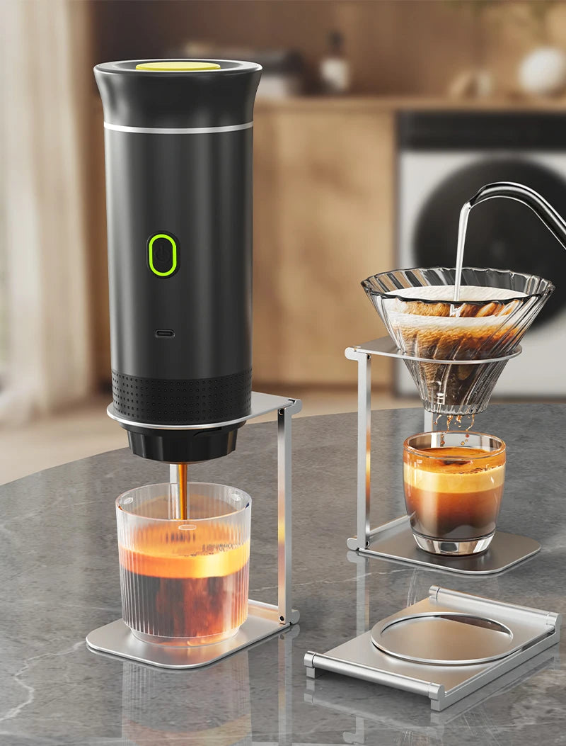 Elevate Your Coffee Experience with the Foldable Aluminum Alloy Drip Holder for Portable Espresso Machines
