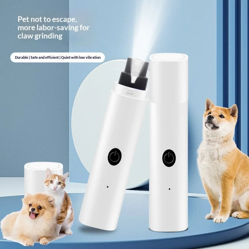Transform Your Pet's Grooming Routine with the Professional Electric Nail Grinder - Quiet, Safe, and Rechargeable Claw Trimmer for Dogs and Cats!