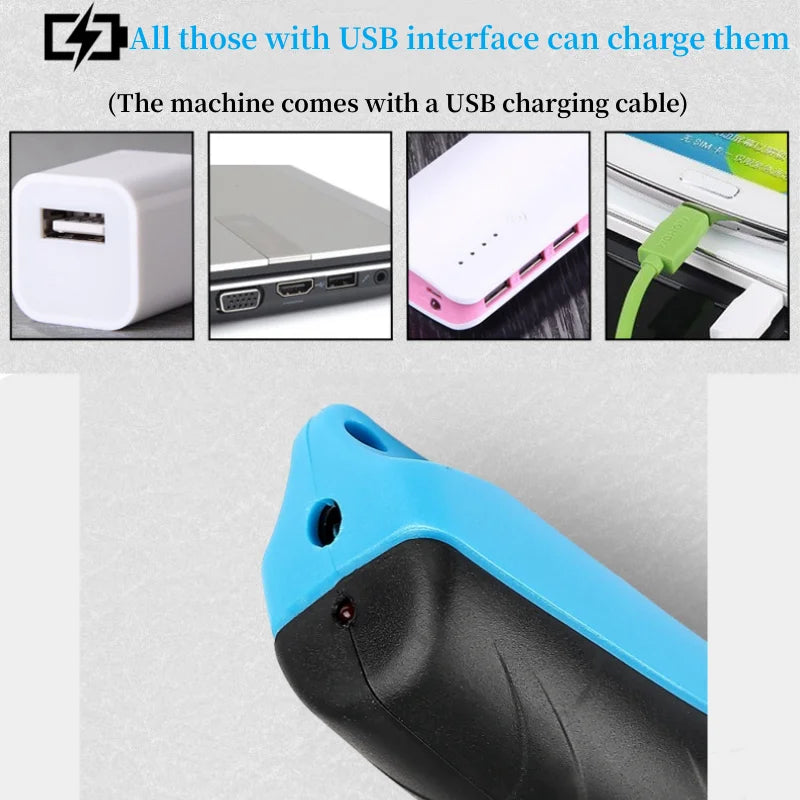 Revolutionary Cordless Electric Tailoring Scissors: USB Rechargeable for Effortless Cutting of Cotton, Leather, and More