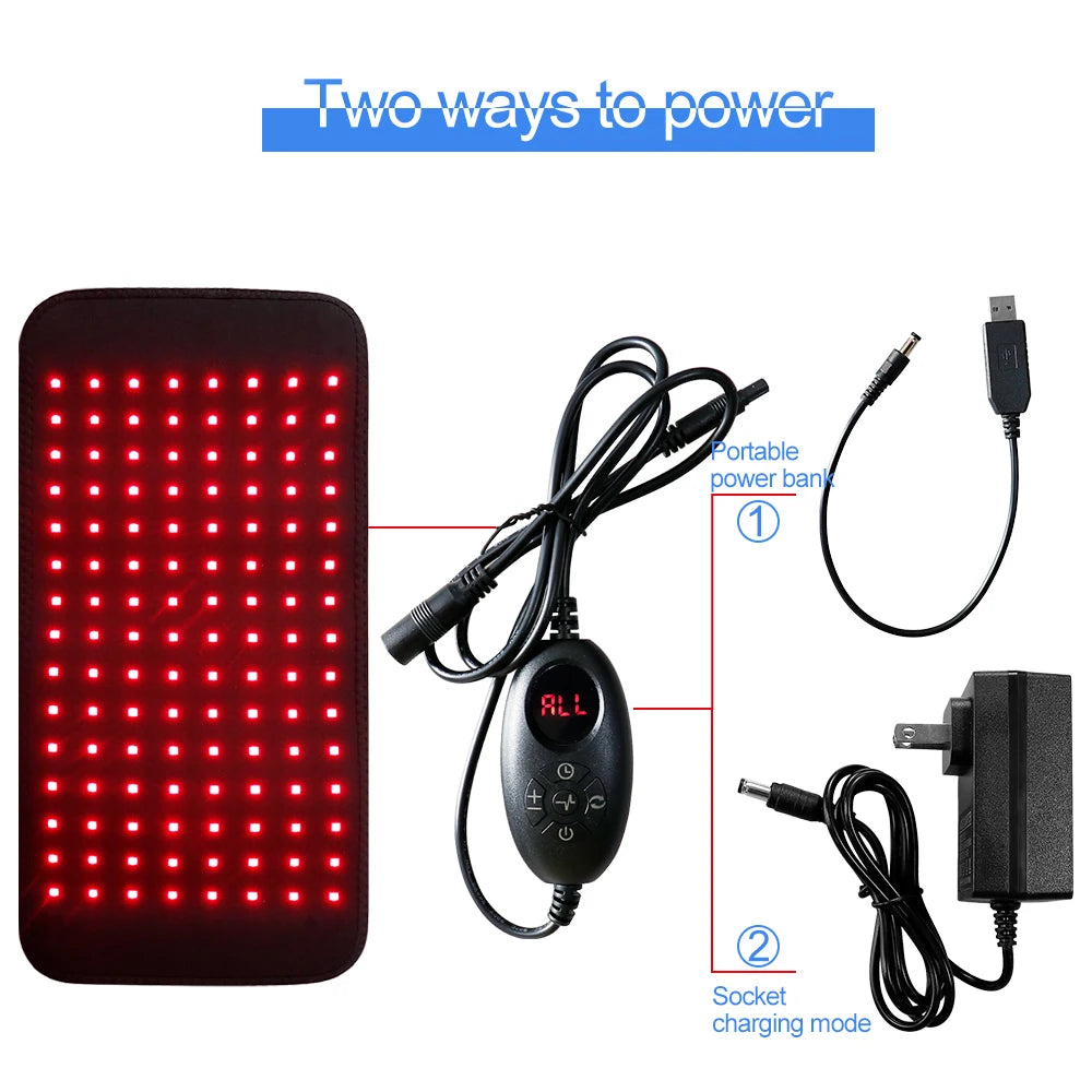 Revolutionary 120 LED Red Light Therapy Belt for Ultimate Back Pain Relief - Experience Soothing Joint and Muscle Recovery at Home