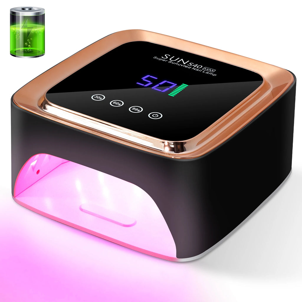 Experience Professional Nail Care Anywhere with Our Advanced Rechargeable UV LED Nail Lamp – 57 Beads for Quick Gel Curing!