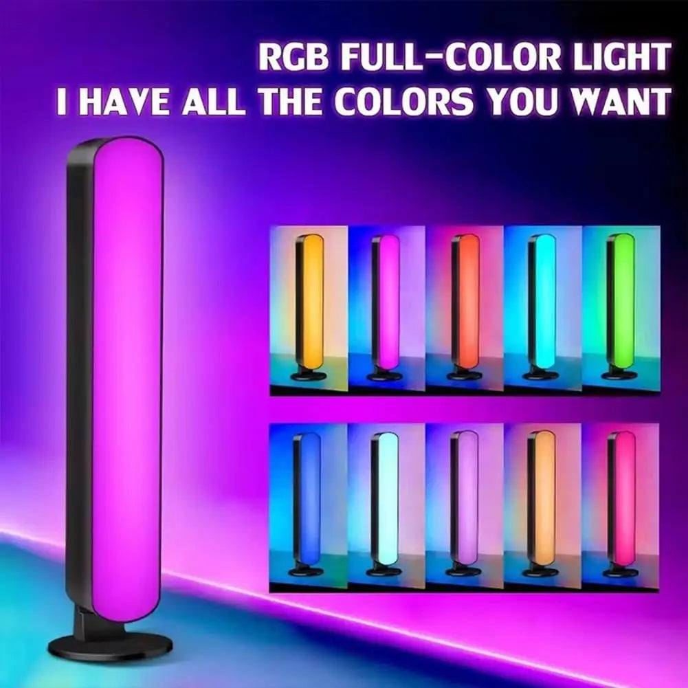 Transform Your Space with the Smart LED Table Lamp - Remote-Controlled RGB Lighting in 16 Colors for Gaming and Decoration