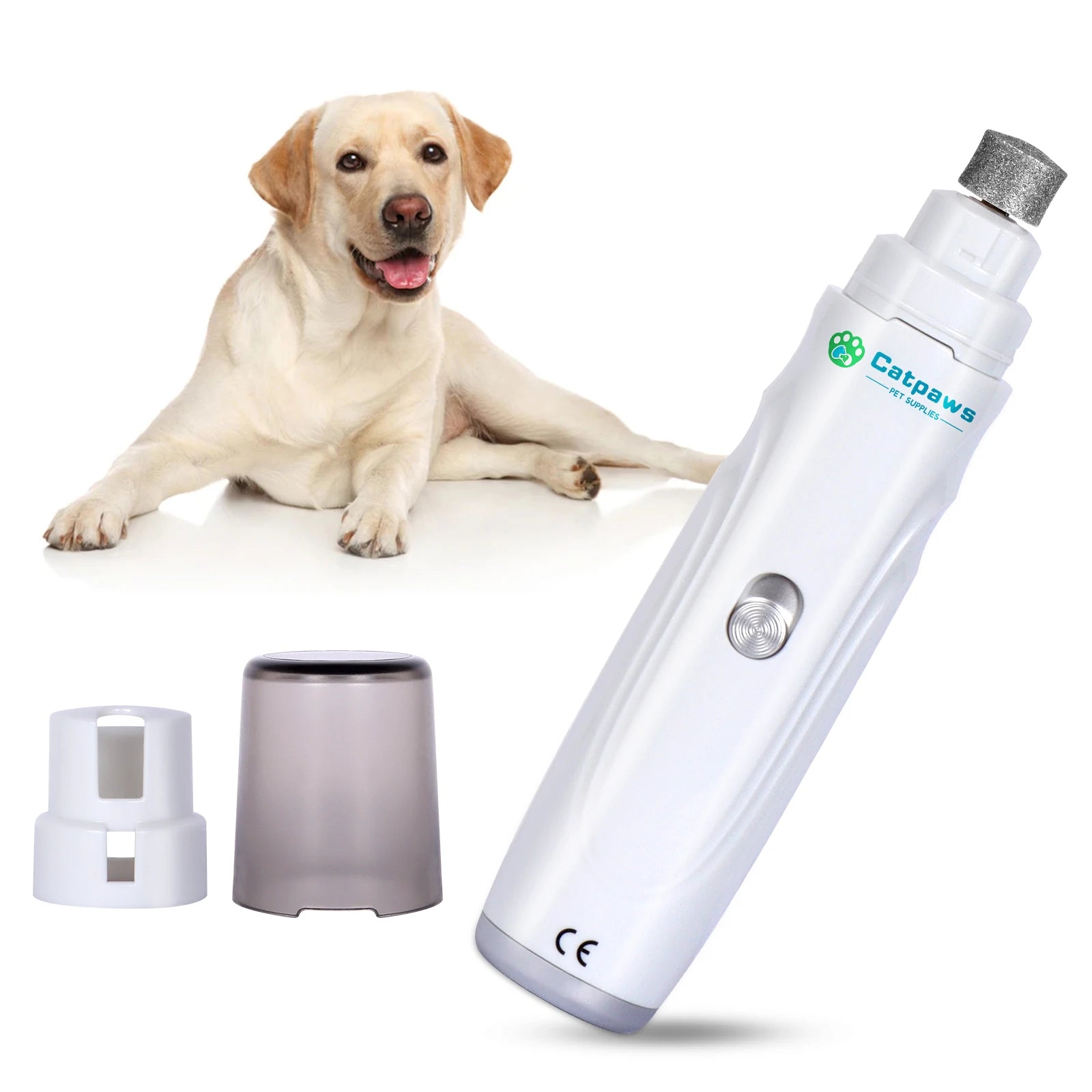 Revolutionary USB Rechargeable Electric Dog Nail Grinder & Trimmer - Painless, Quiet, 2-Speed Grooming Tool for Happy Paws