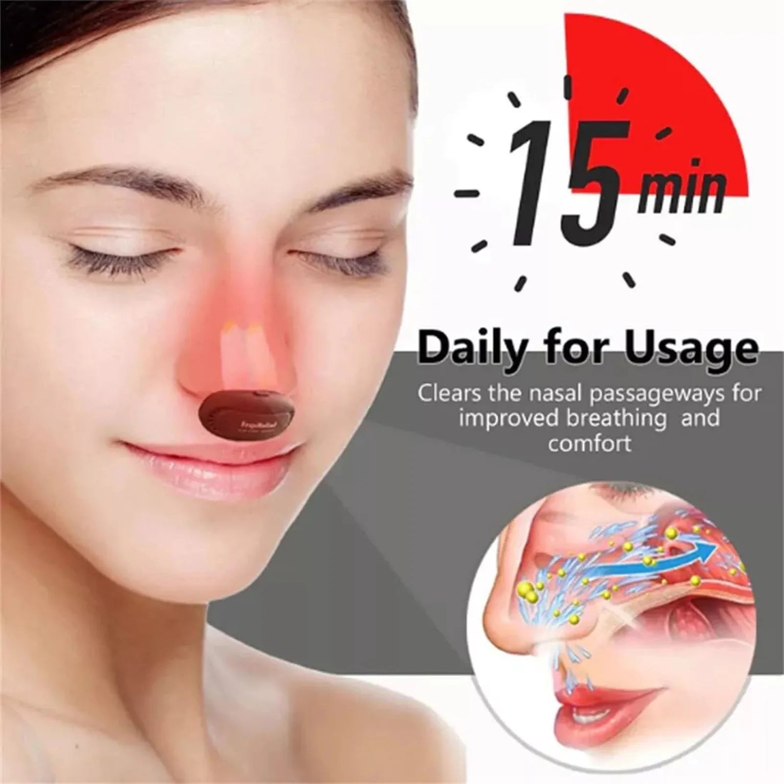 Portable Intelligent Infrared Nasal Therapy Device for Rhinitis and Allergy Relief