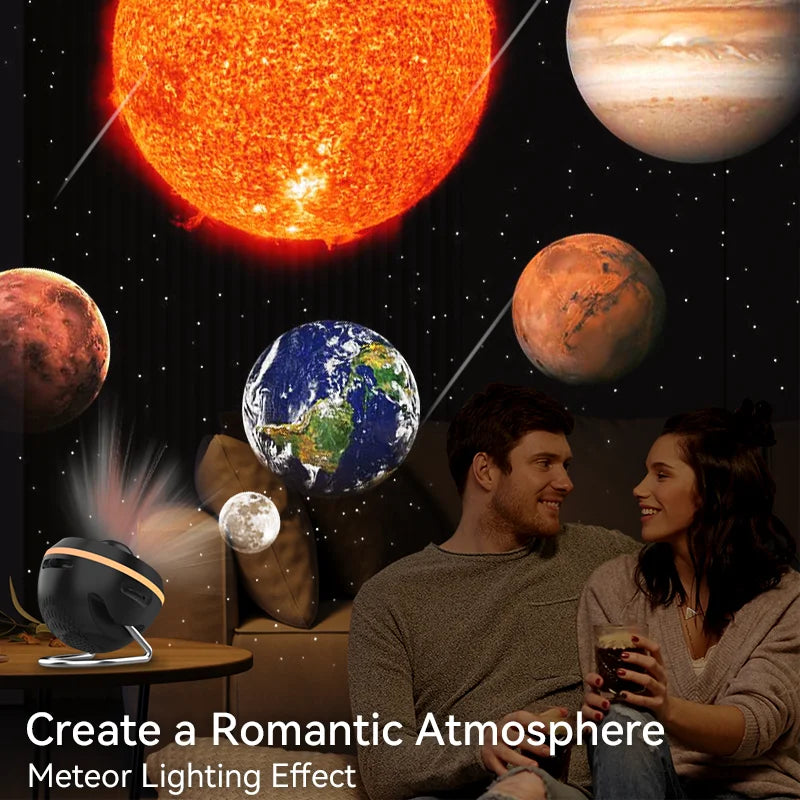 Transform Your Child's Room with the 12-in-1 Galaxy Star Projector: Enchanting Meteor Night Light & Planetarium Experience