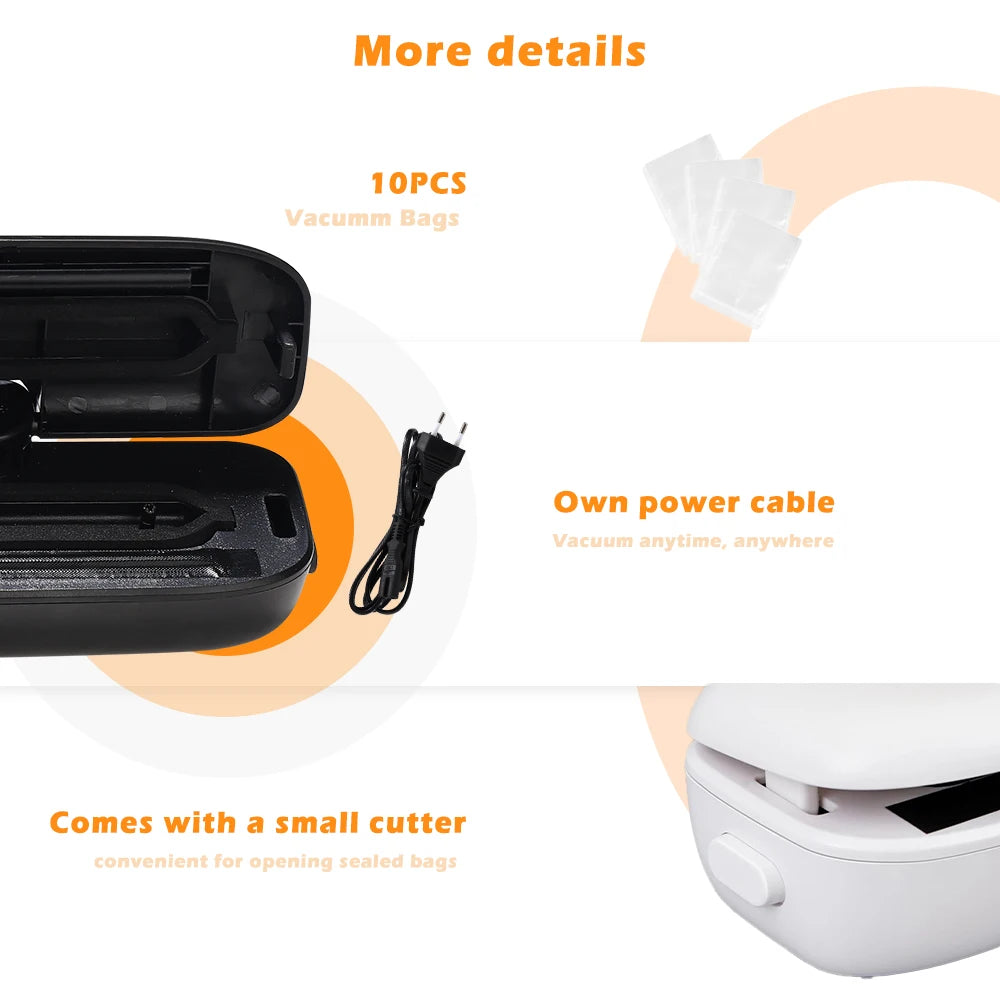 Ultimate Food Preservation with the Professional Vacuum Sealer Machine – Includes 10 Free Vacuum Bags!