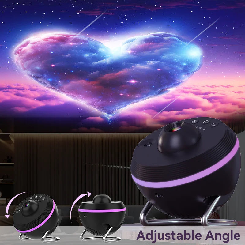 Transform Your Child's Room with the 12-in-1 Galaxy Star Projector: Enchanting Meteor Night Light & Planetarium Experience