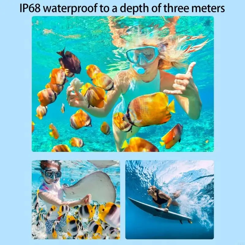 Capture Every Underwater Adventure with the 95AF Waterproof Digital Camera – 48MP Resolution & 3M Depth Capability!