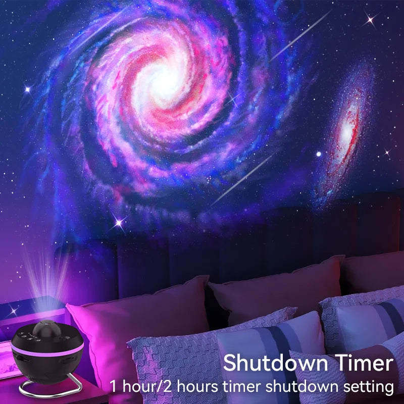 Transform Your Child's Room with the 12-in-1 Galaxy Star Projector: Enchanting Meteor Night Light & Planetarium Experience
