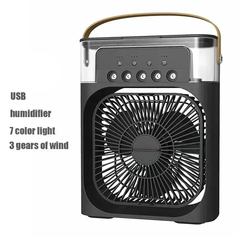 3-in-1 Portable Air Conditioner and Humidifier with LED Night Light for Home and Office Use
