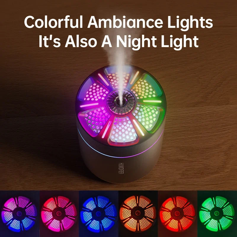 Professional Air Humidifier and Aroma Diffuser 180ML with Colorful LED Lights for Home, Car, and Bedroom Use