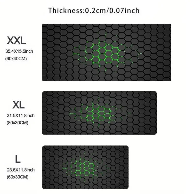 XXL Hexagon Mousepad - Premium Soft Gaming and Office Desk Mat for Keyboard and Mouse