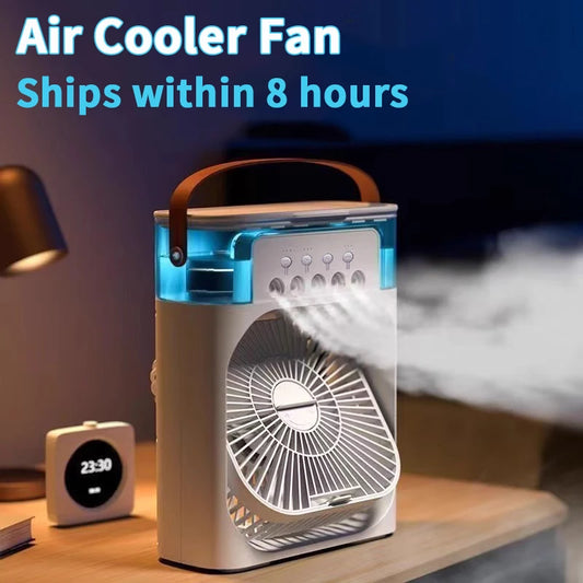 3-in-1 Portable Air Conditioner and Humidifier with LED Night Light for Home and Office Use