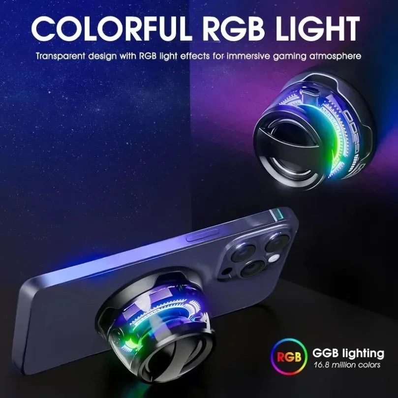 HECATE G200 Portable Bluetooth Speaker with RGB Lighting, Magnetic Design, BT5.3 Connectivity, 7-Hour Playback, and Integrated Phone Holder